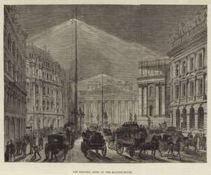 La luce elettrica alla Mansion-House